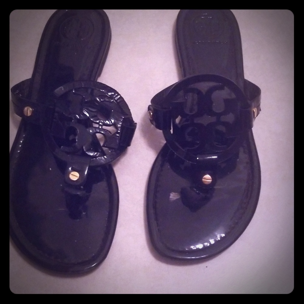 Tory Burch Black Sandals, Size 9